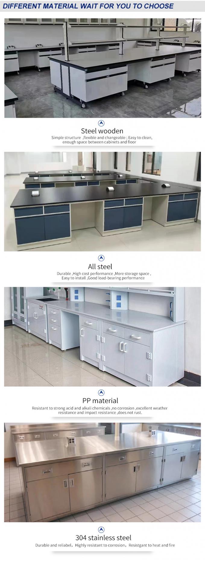 Structure Floor Standing Lab Wall-Mounted Bench High Durability for Superior Laboratory Performance 5