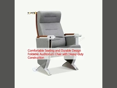 Comfortable Seating and Durable Design Foldable Auditorium Chair with Heavy-duty Construction