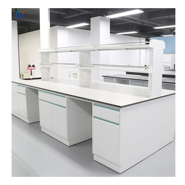 2 Shelves Lab Tables Work Benches With Load Capacity 200-250 Kg For Educational Labs