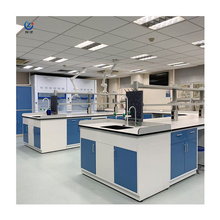 Anti Corrosion Lab Wall Bench Central Laboratory Island Table ISO Certified
