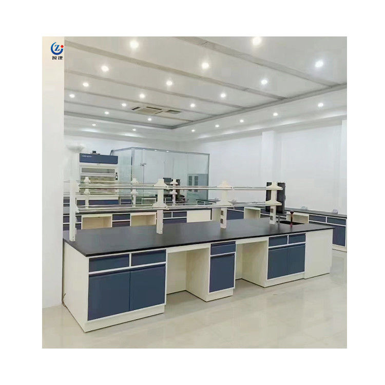 Anti Corrosion Lab Wall Bench Central Laboratory Island Table ISO Certified