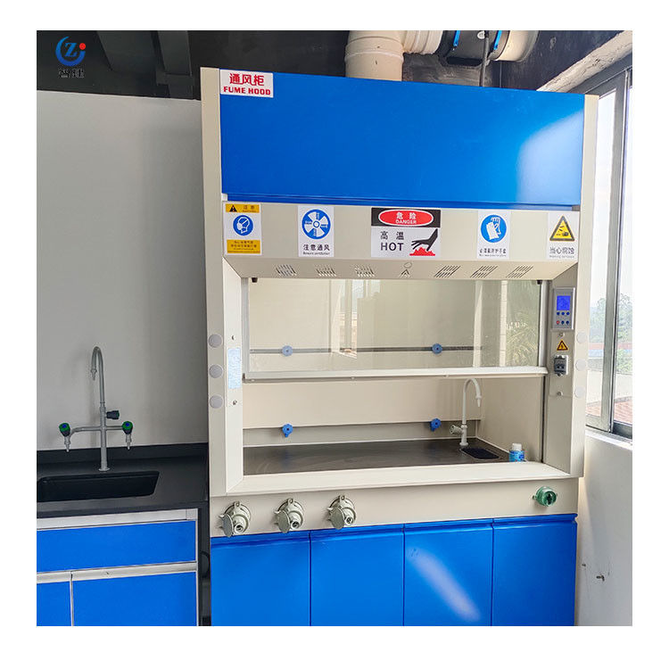 Anti-corrosie lab ventilatie kap staal laboratorium rookkast 100W