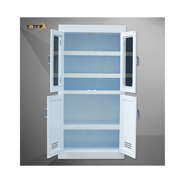 PP Corrosive Chemical Cabinet , Fireproof Powder Coated Lab Storage Cabinet