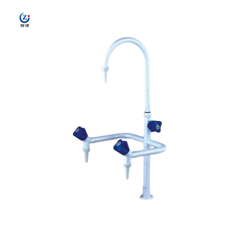 Triple Outlet Laboratory Sink Tap Corrosion Resistant 360 Degree Rotate Lab Faucet
