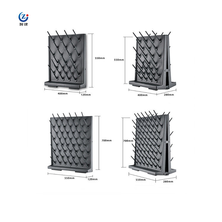 Anti-Slip Lab Peg Board Laboratory Drying Rack met 10 cm gespaarde druppelgaten