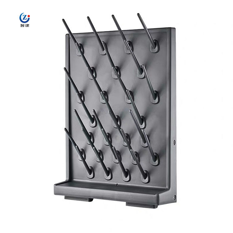 Anti-Slip Lab Peg Board Laboratory Drying Rack met 10 cm gespaarde druppelgaten