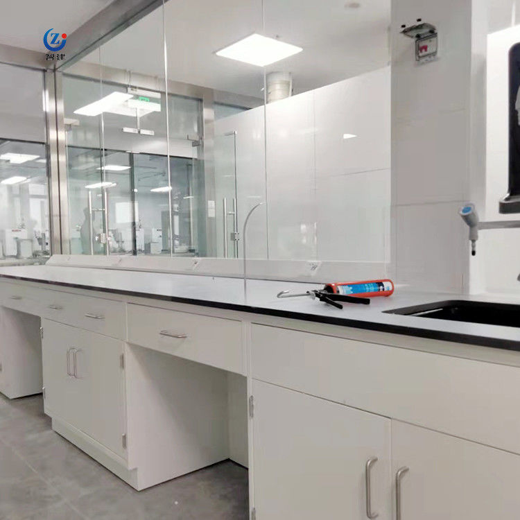 Functional Lab Workstation Bench , 85cm Laboratory Island Bench For Testing