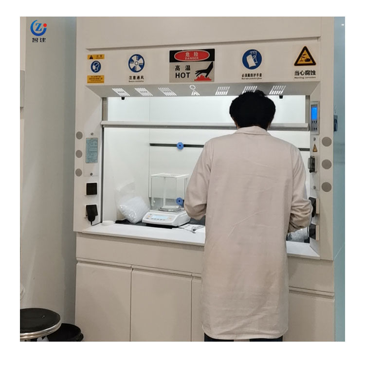 Corrosion Resistant Steel Fume Hood Low Noise Level Phenolic Resin Table Top