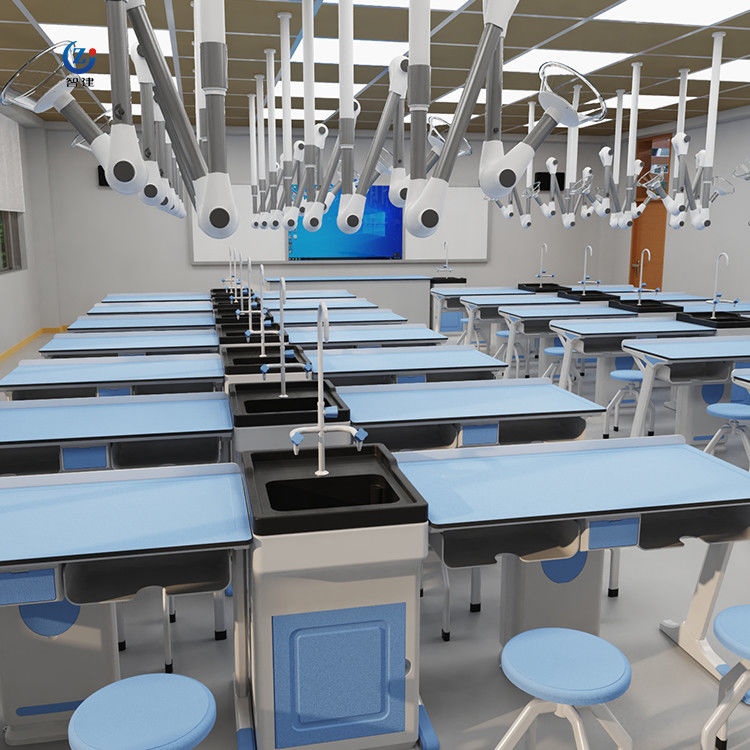 Modern Physics Lab Furniture Metal Laboratory Table Anti Corrosion