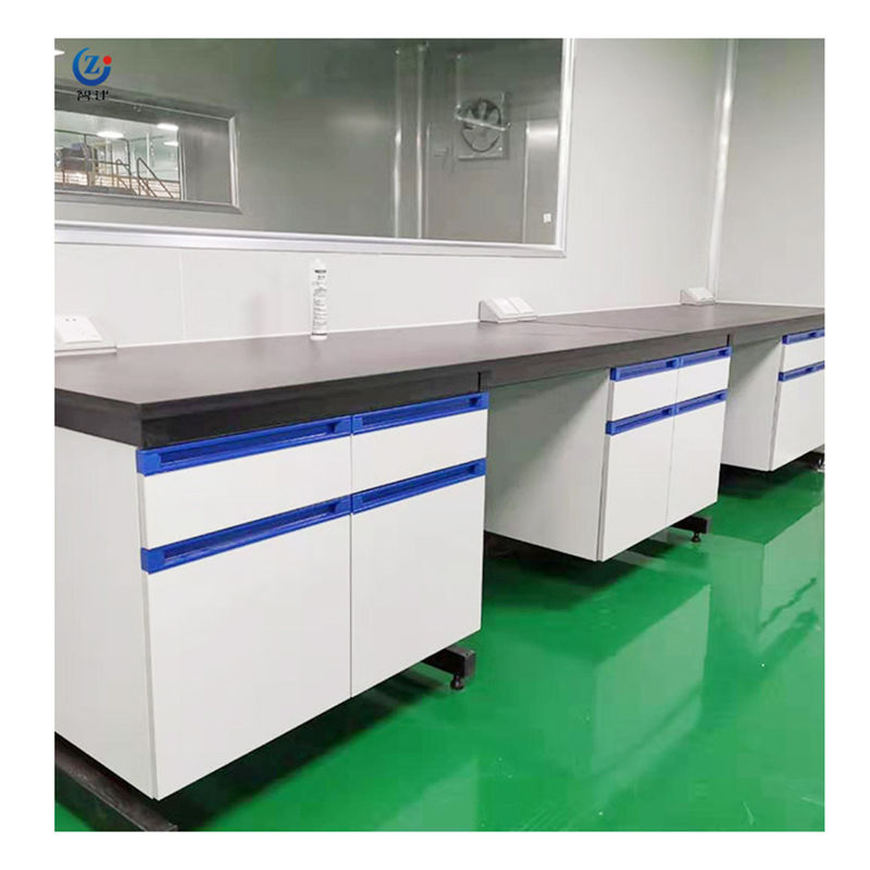 Alkali Resistant Laboratory Wall Bench , W750*H850mm Side Lab Work Benches