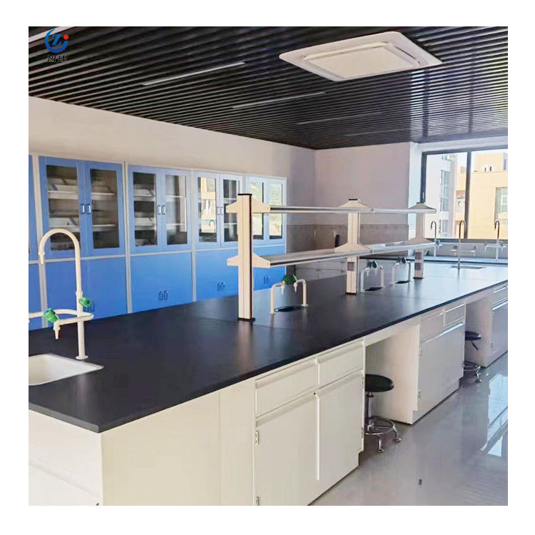 Gepersonaliseerde lengte Lab Island Bank Werktafel 75x90cm Met 2 kluisjes 2 deuren