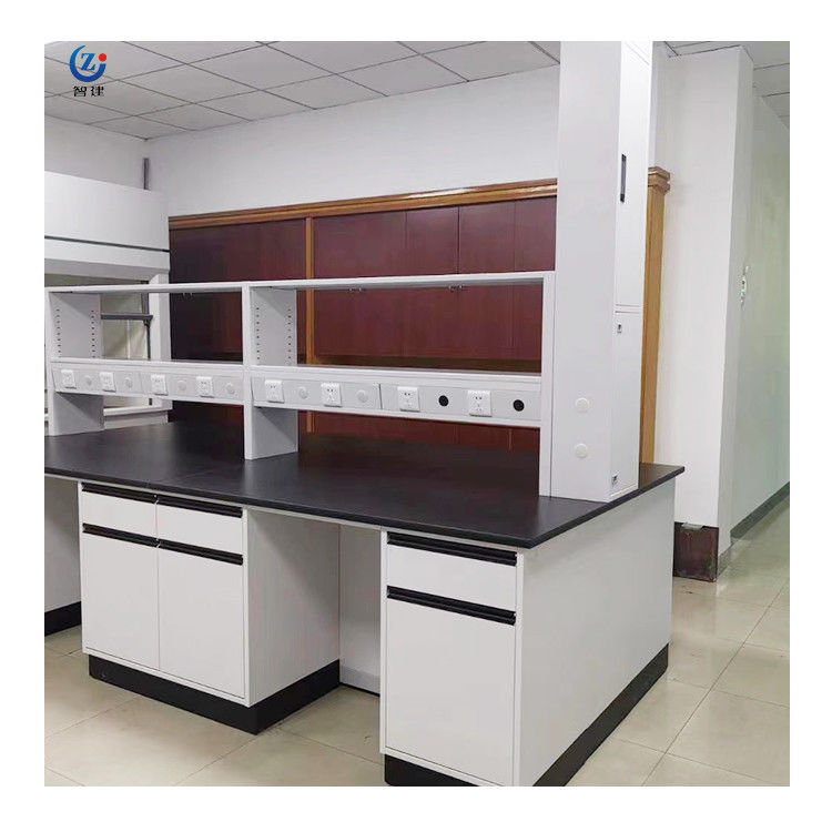 Gepersonaliseerde lengte Lab Island Bank Werktafel 75x90cm Met 2 kluisjes 2 deuren