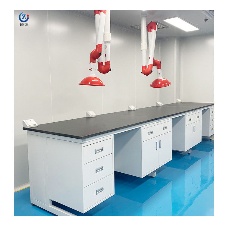 Corrosiebestendige stalen laboratoriumbank, 4 handgrepen 75x90cm laboratoriumbanken