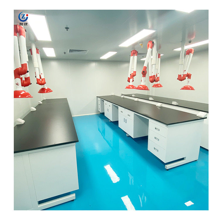 Corrosiebestendige stalen laboratoriumbank, 4 handgrepen 75x90cm laboratoriumbanken