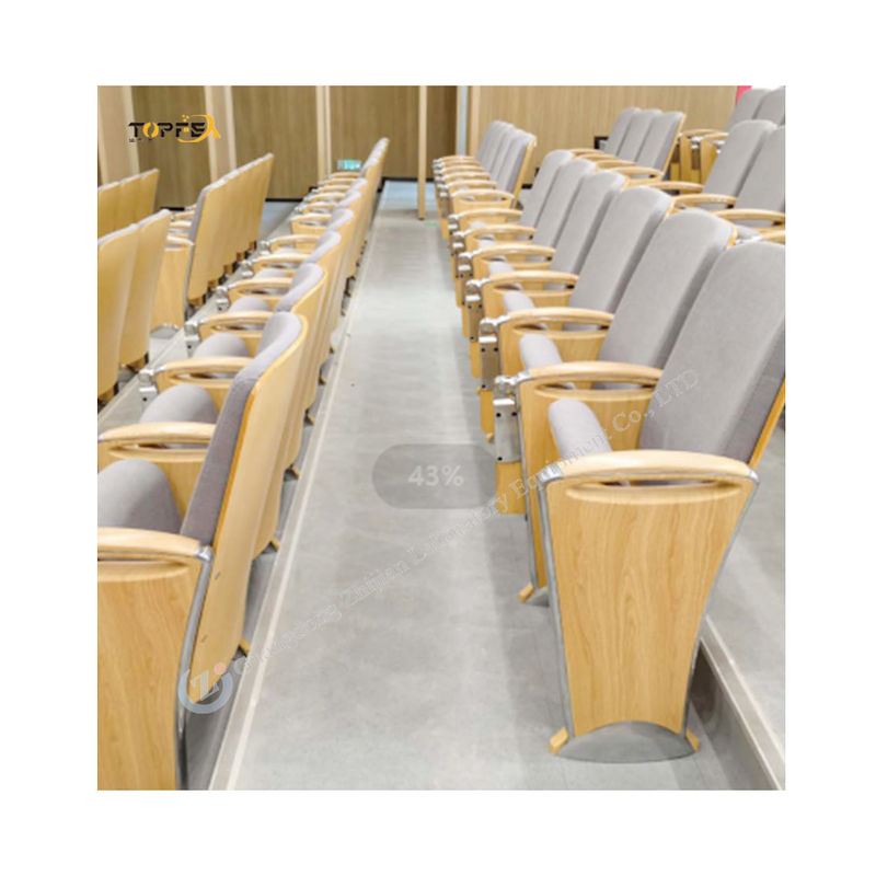 Steel Frame Foldable Auditorium Chair With Padded Cushioning For Comfortable Seating