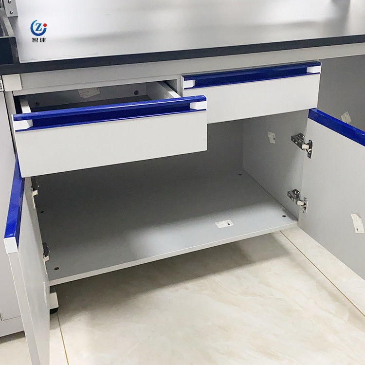 Grey Finish Lab Bench Laboratory Bench with Load Capacity 200-250 Kg and Customized Configuration