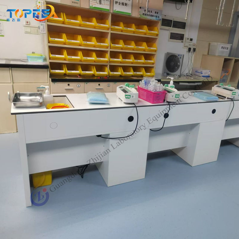 Customizable Length*W750*H850mm Lab Wall Bench For Modern Laboratory Setup