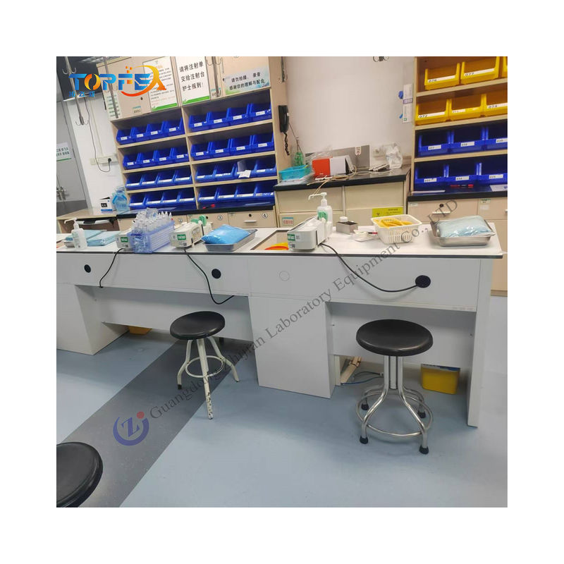 Customizable Black Laboratory Work Benches Polishing for a Sleek and Professional Look