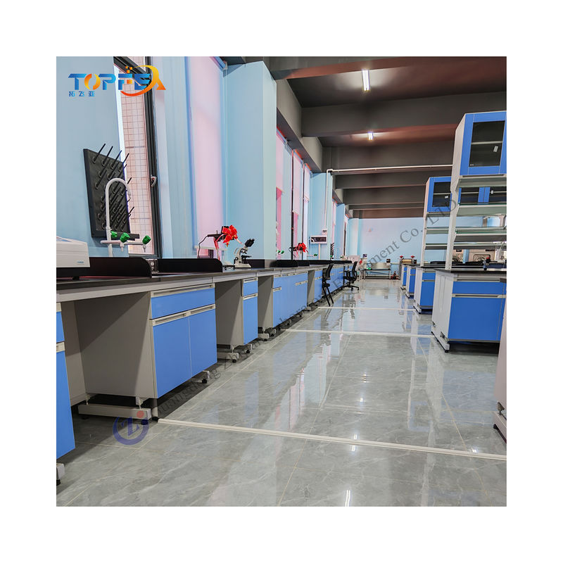 Customizable Black Laboratory Work Benches Polishing for a Sleek and Professional Look