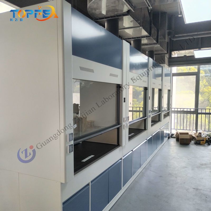 Optional Fan Steel Fume Hood Low Maintenance Low Noise Level for Ventilation and Quiet Operation