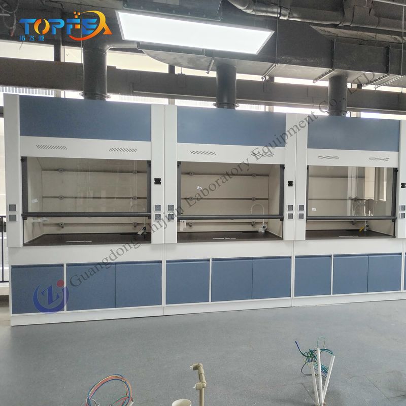 Optional Fan Steel Fume Hood Low Maintenance Low Noise Level for Ventilation and Quiet Operation