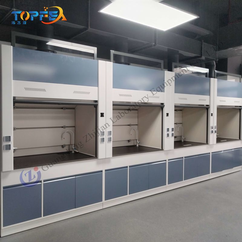 Low Noise Level Steel Fume Hood with High Airflow and Ceramic or Customized Table Top