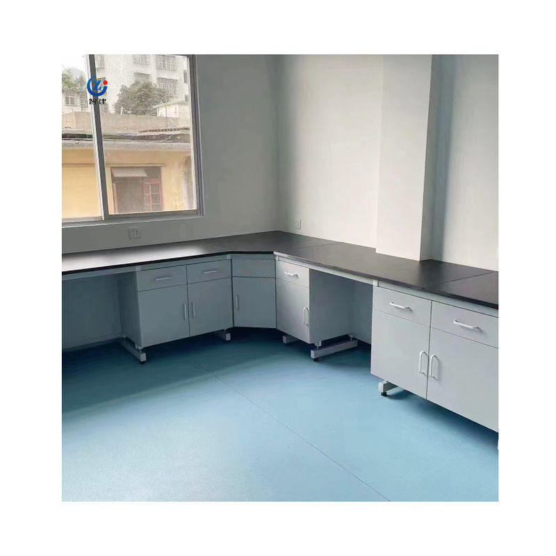 Organize Your Laboratory with Cupboard-Equipped Lab Work Benches in White Black or Grey