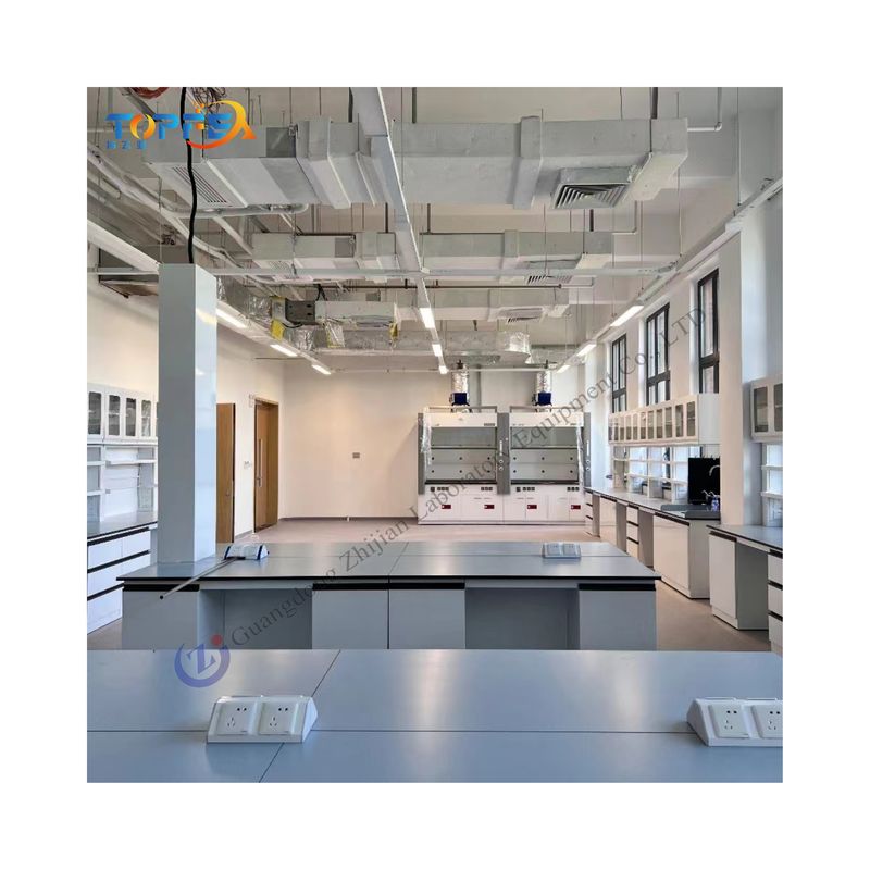 Customizable Lab Island Bench for Laboratories with High Standards and Performance