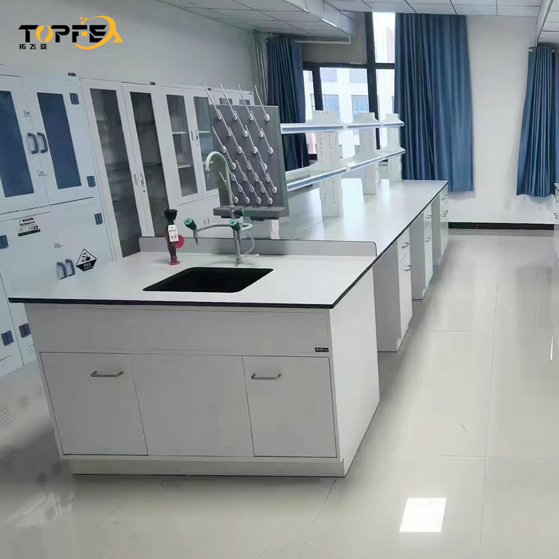 Customized Number of Drawers and Shelves All Steel Lab Bench for Agricultural Research