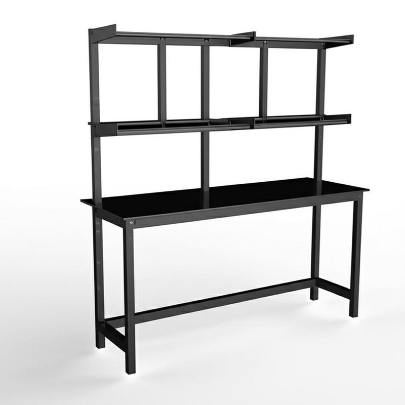 Black Modular Scientific Furniture Table Customizable Structure for Optimal Functionality and Space Utilization