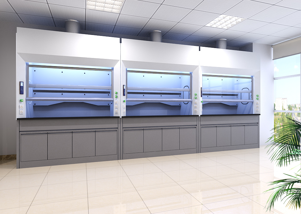 All Steel Lab Fume Hood 1200*850*2350 mm with Customizable Color for Chemistry and Physics Labs