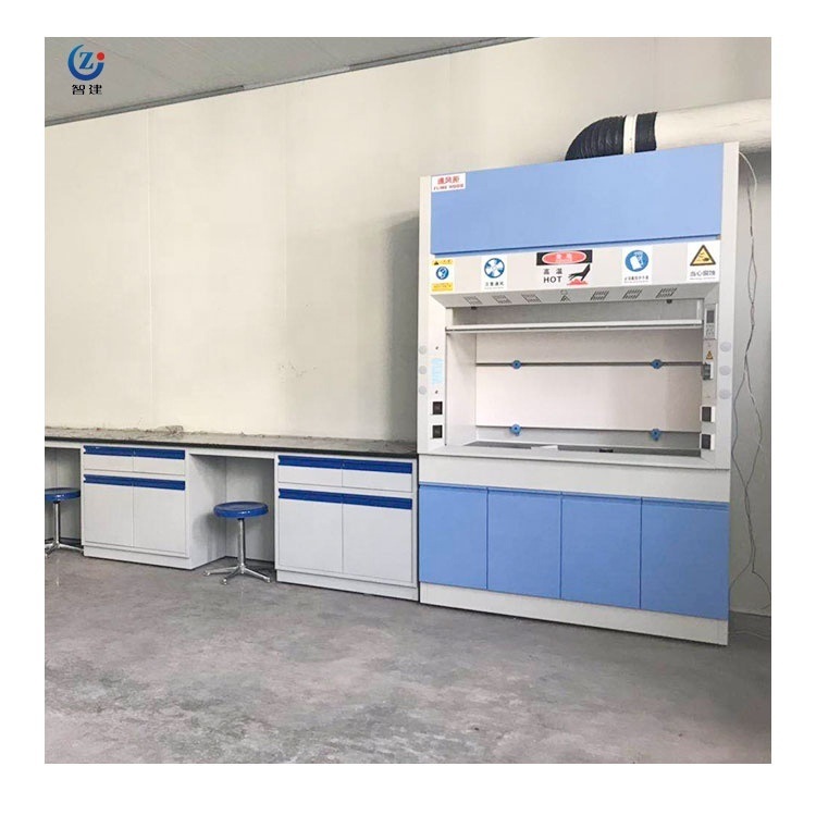 ZHIJIAN Brand 1.2meter Lab Fume Hood with 1500*850*2350 mm Dimensions and 20-30 Days Delivery