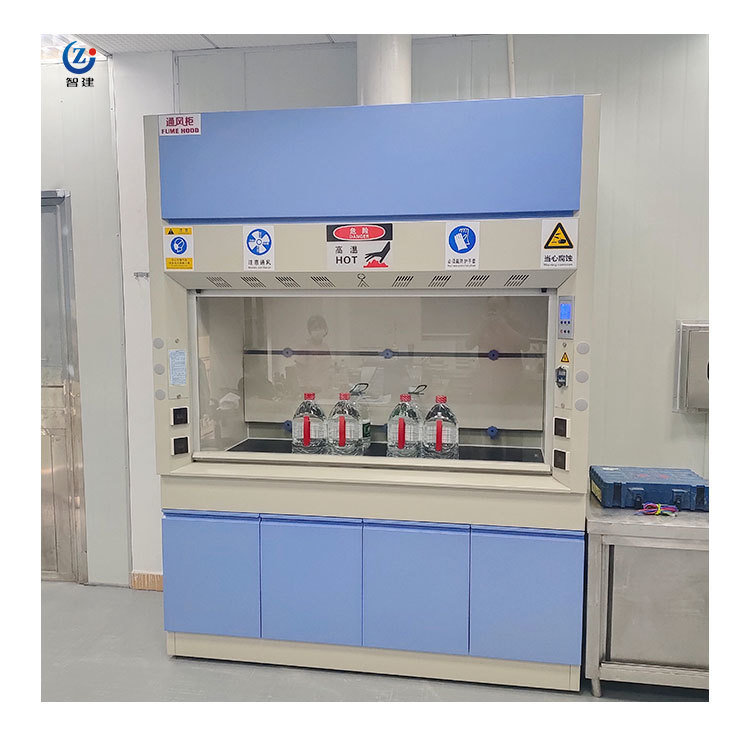 All Steel Construction Lab Fume Hood with Customizable Size and Floor-mounted Design for Chemical Labs
