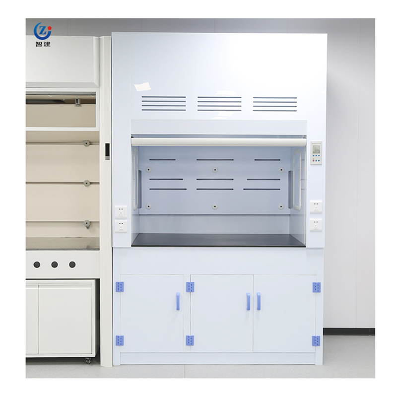 Polypropylene Chemical Resistant Fume Hood with 220V 10A Sockets and 1685m3/h Exhaust Volume