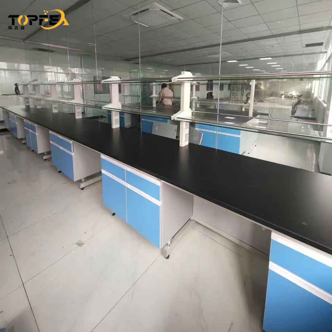 Multi-Functional Laboratory Furniture Table with Cupboard and Accessories