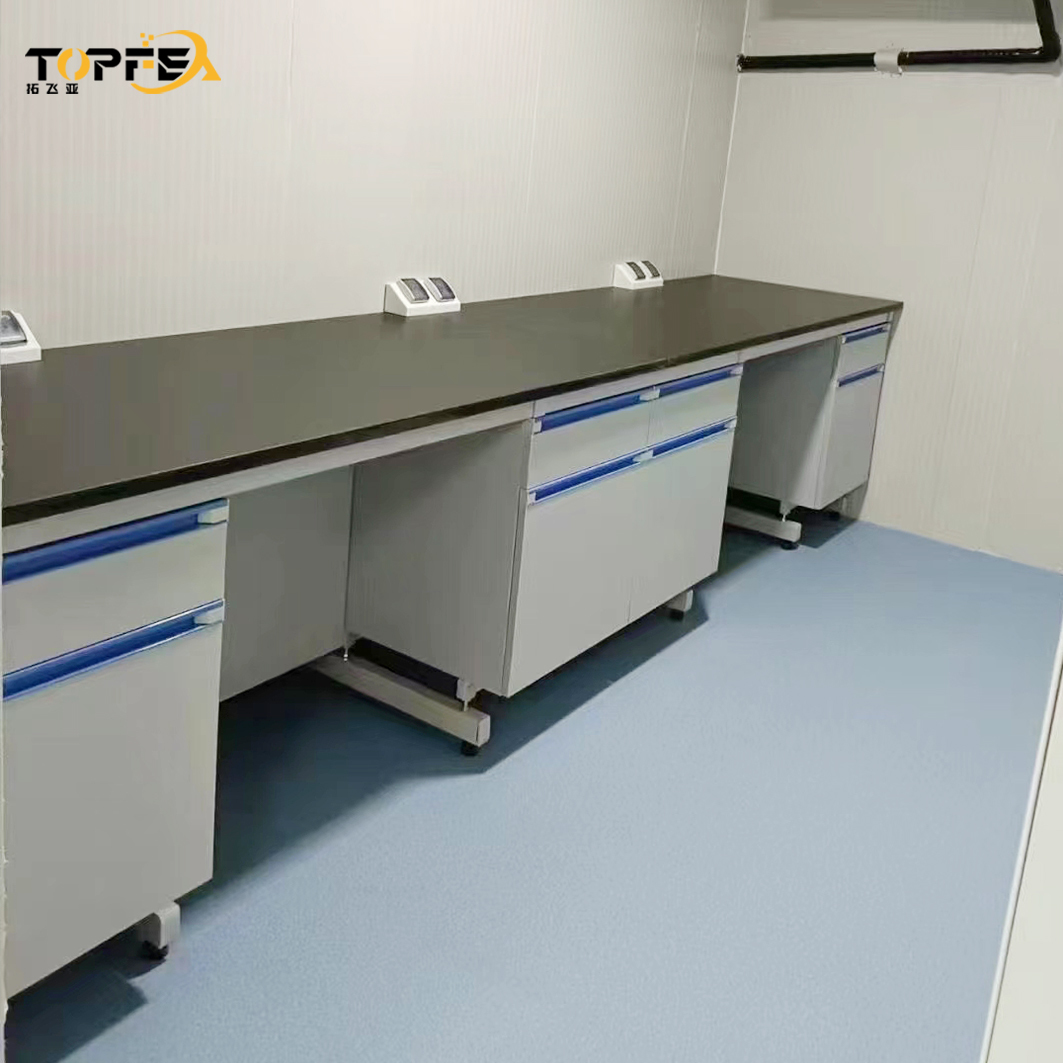 Floor Standing Laboratory Wall Bench for Testing Versatile Functionality