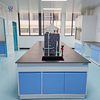 2 planken Ziekenhuislaboratoriummeubilair voor medisch onderzoek met 4 wielen
