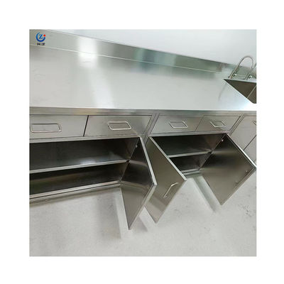 Acid Resistant Biology Laboratory Meubels, W750mm roestvrij laboratorium werkbanken