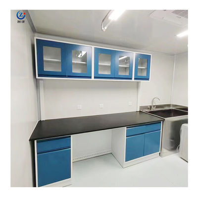 Aanpasbare labwandbankmeubelen W750*H850mm chemisch bestand