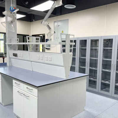 2 planken Ziekenhuis Lab meubels 90cm Anti Chemicals Biologie Bank ISO gecertificeerd