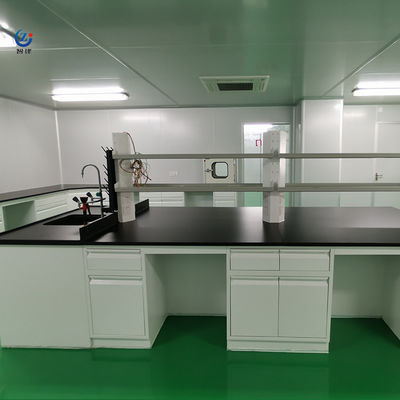 ISO Certified Island Benches In Laboratory Work Station Furniture Anti Alkali