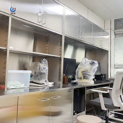Roestvrij roestvrij staal laboratoriumbank zwaar laboratorium centrum tafel L750 * 850mm