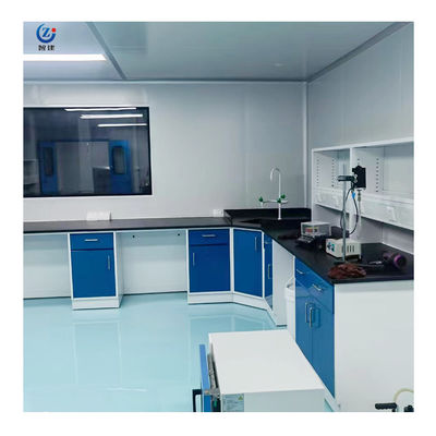 Hoek Lab Wandbank Borden met Epoxy Hars Tafel Top Hoge duurzaamheid
