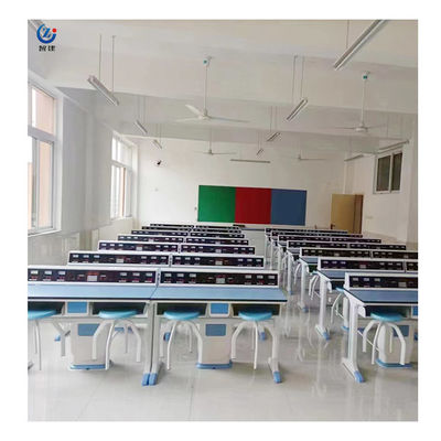 Fixed Teacher Lab Desk Workstation Furniture Rectangle Alkali Resistant