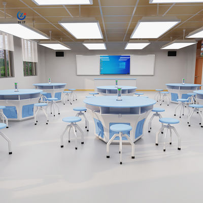 Ruimtebesparing Natuurkunde Laboratoriummeubelen Waterdicht Laboratorium werktafel
