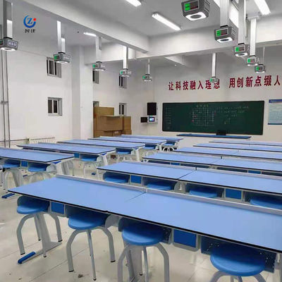 Vierkant Fysiek Lab Meubels Voor School Klaslokaal Beweegbaar Op maat