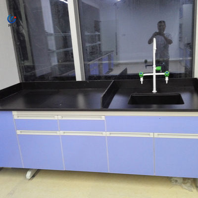 Metalen laboratorium Wandbank Wetenschapslaboratorium Werktafel Meubelen Zuurbestand