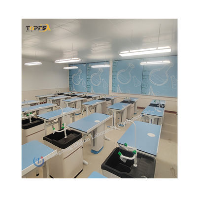 Gepersonaliseerde fysiek lab meubels voor school/laboratorium poedercoating schilderen