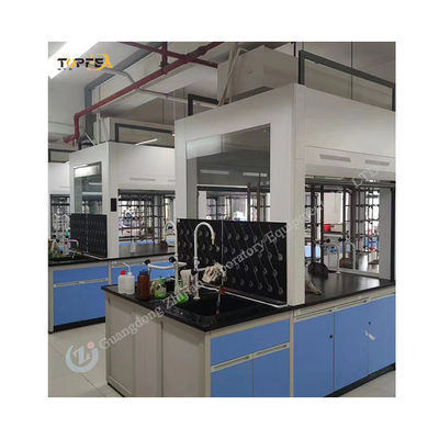 Aanpasbare Lab Island Bench met 200-250 kg laadvermogen 4 handgrepen 4 wielen