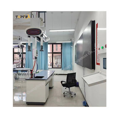 Wit zwart grijs op maat gemaakt chemical lab kamer tafel met metaal aluminium plastic frame